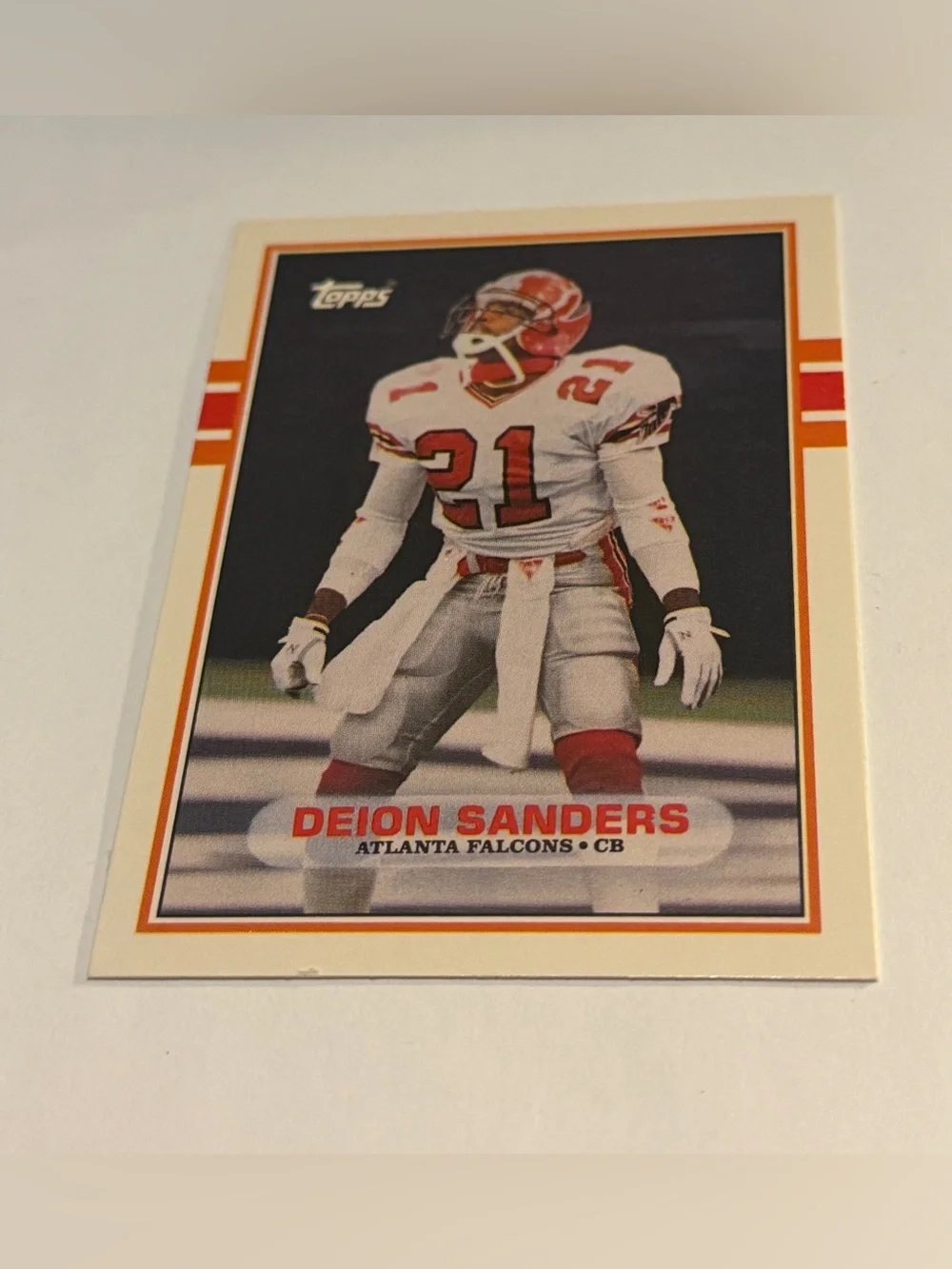 1989 Topps Traded set Football Card deion sanders